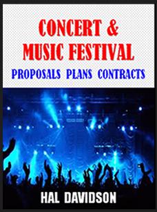 concert promotions proposal plans book cover
