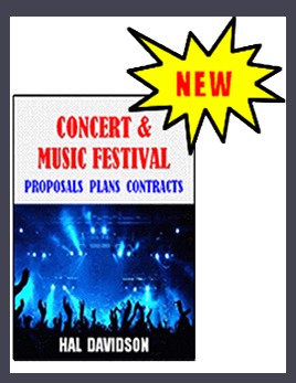 concert & music festival proposals plans contracts book cover